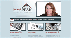 Desktop Screenshot of karenpeakcpa.com